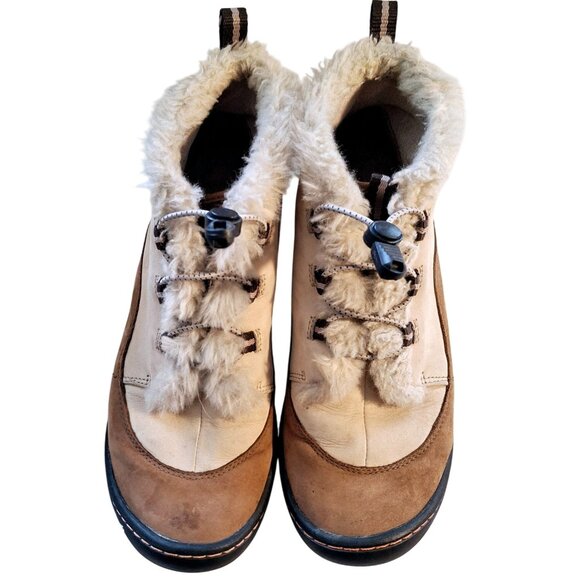 Clark Privo Womens Winter Boots W/ Faux Fur Trim Slip-Resistant Sole & Toggle Cl - Picture 1 of 10